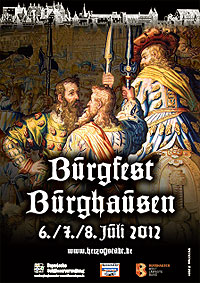 Bild: Plakat "Burgfest Burghausen 2012"