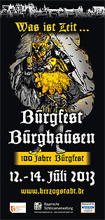 Bild: Prospekt "Burgfest Burghausen 2013"