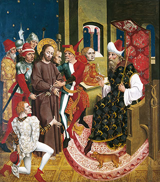Picture: Bavarian, Rottenbuch altar: Christ before Pilate, c. 1480/90