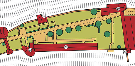 Bild: Planausschnitt Dritter Vorhof