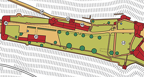 Bild: Planausschnitt Erster Vorhof