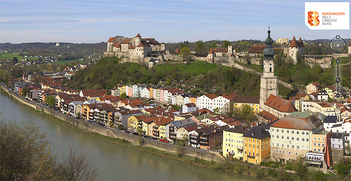 Bild: Webcam-Ansicht der Stadt Burghausen